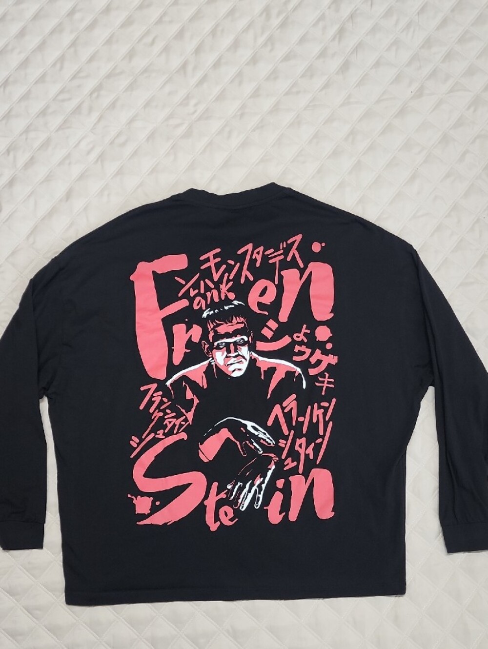 ASOS Design Universal Studios Monsters Frankenstein Men's Long Sleeve T-Shirt L
